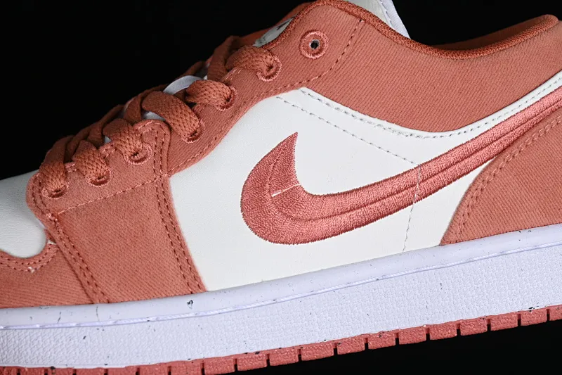All categories Air Jordan Jordan series basketball shoes Air Jordan 1 Low Air Jordan 1 Low "Canvas" AJ1 Joe 1 pink and white low-top cultural basketball shoes FN3722-801